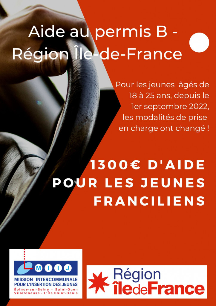 Aide au permis B- Région Ile-de-France