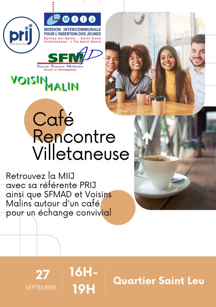 Café Rencontre mardi 27 septembre quartier saint leu