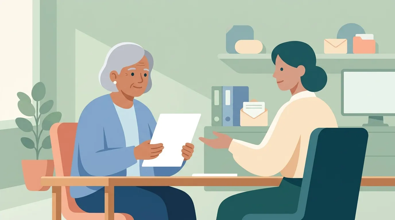 Femme senior et femme en entretien d'embauche au bureau