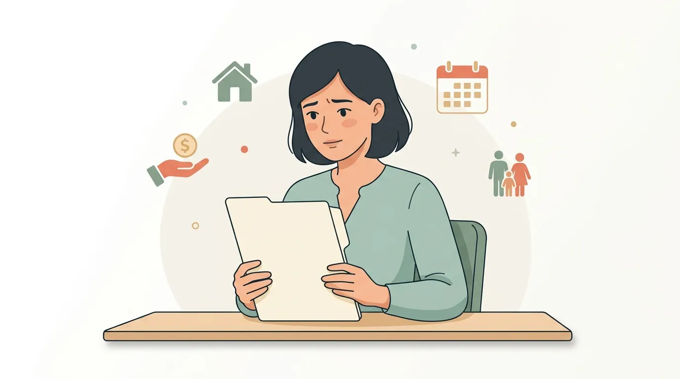 Femme consultant une tablette entourée d'icônes financières